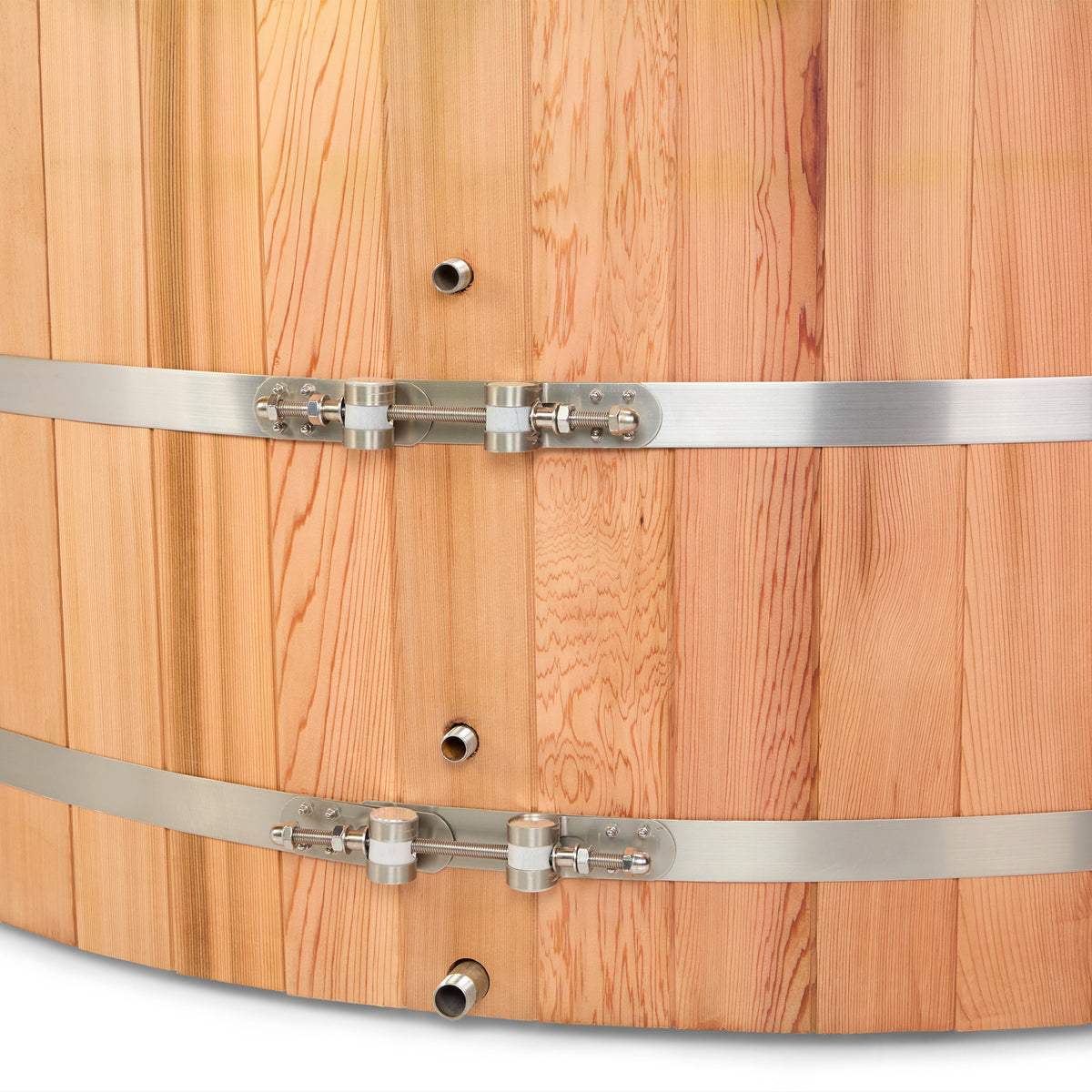 KULA Epic Oval red cedar staves and stainless banding detail