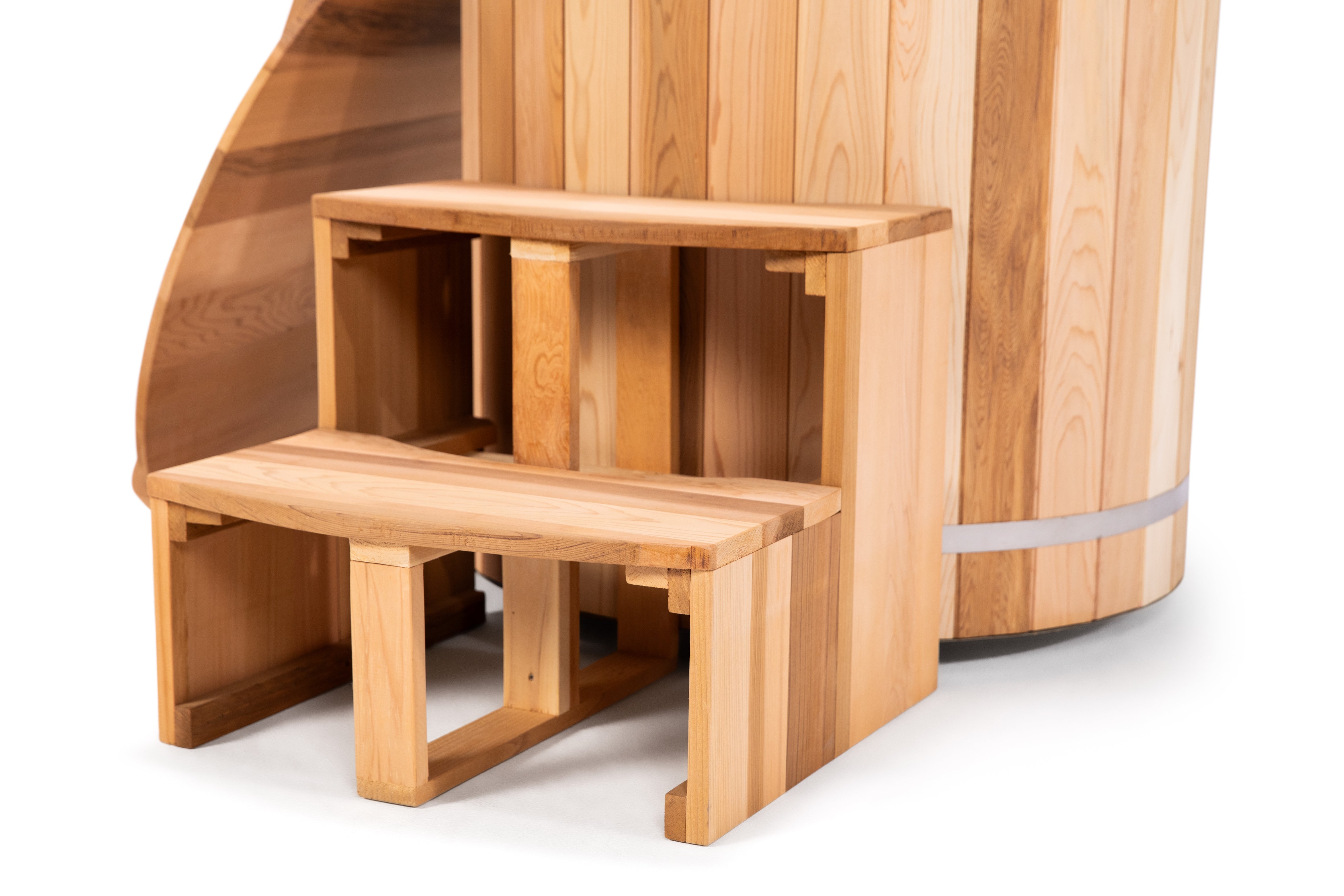 Cold Plunge Wooden Stpes