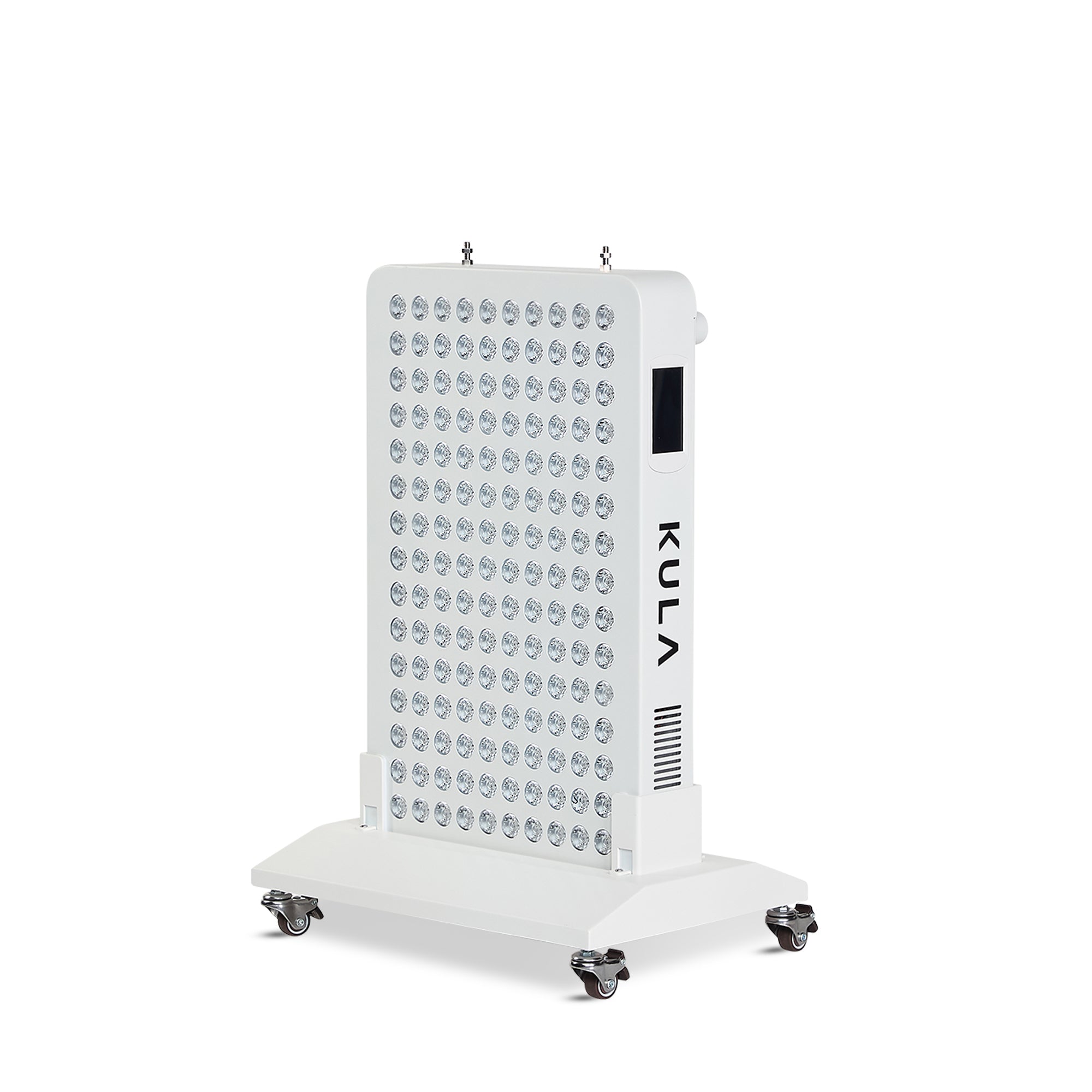 KULA THRYV Compact red light panel on stand, side view