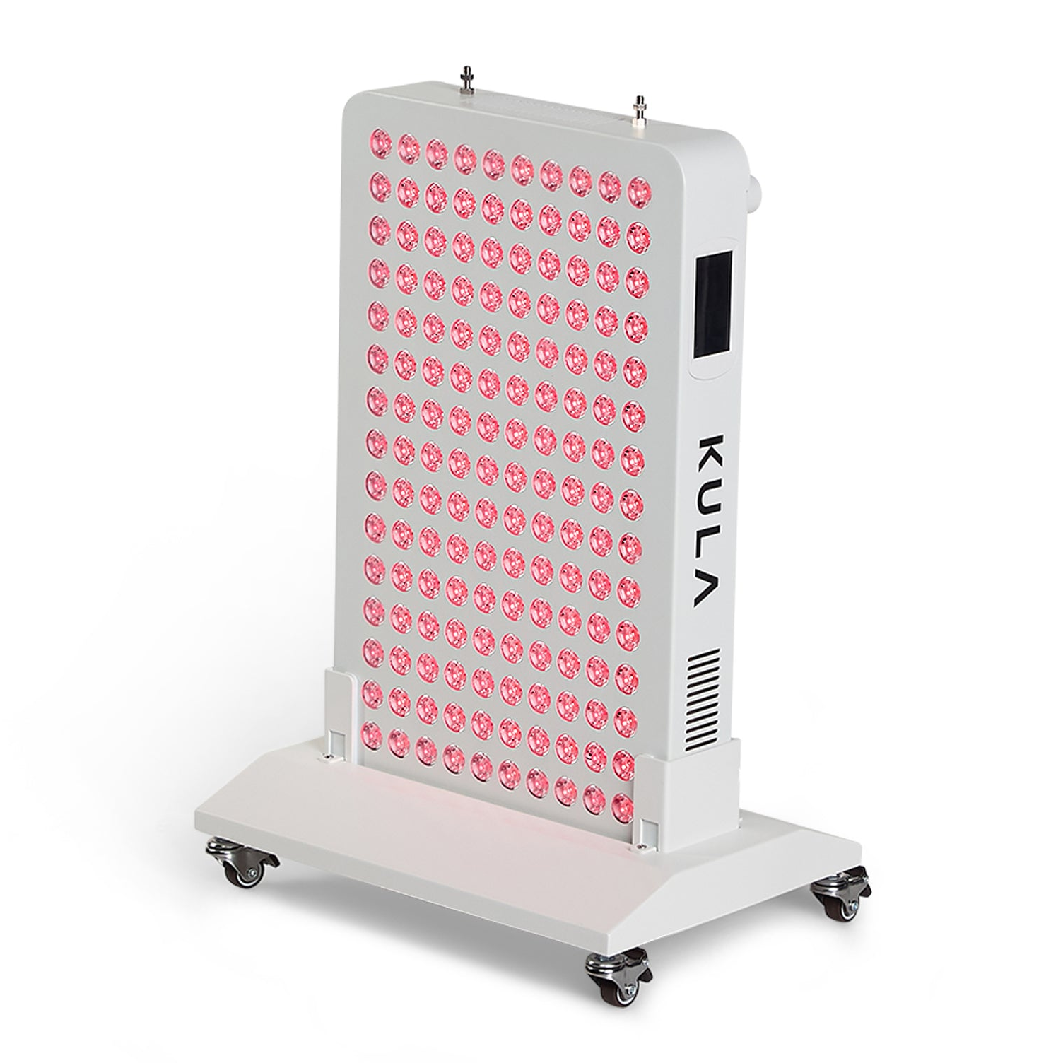 KULA THRYV Compact red light panel on stand, switched on