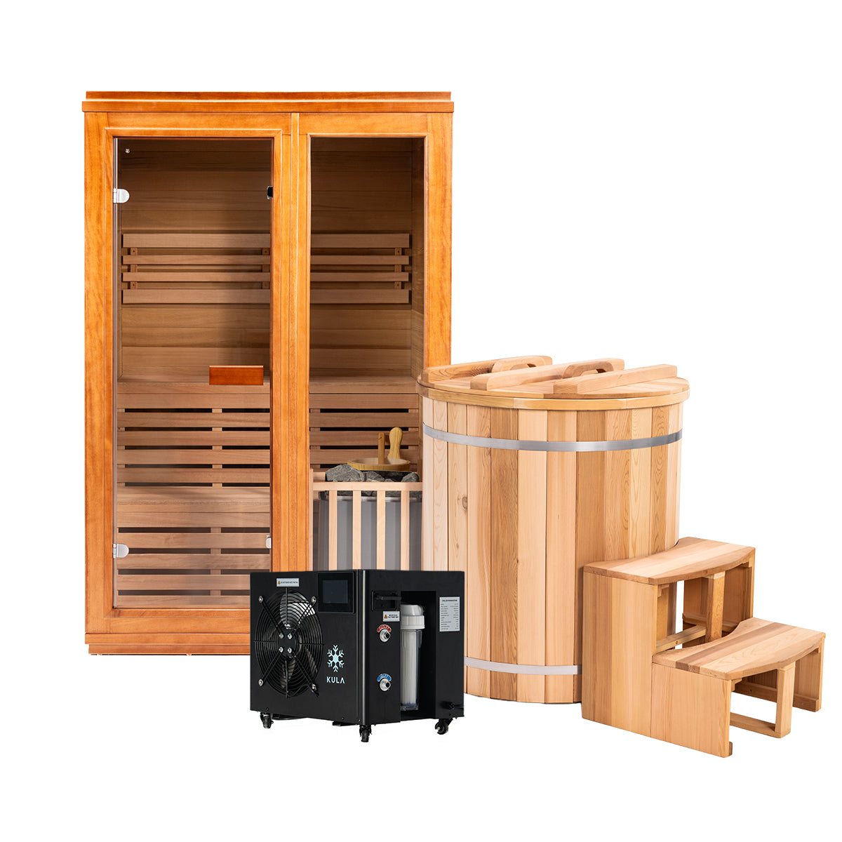 Premium_Shogun Barrel with Chiller_Traditional Wooden Sauna