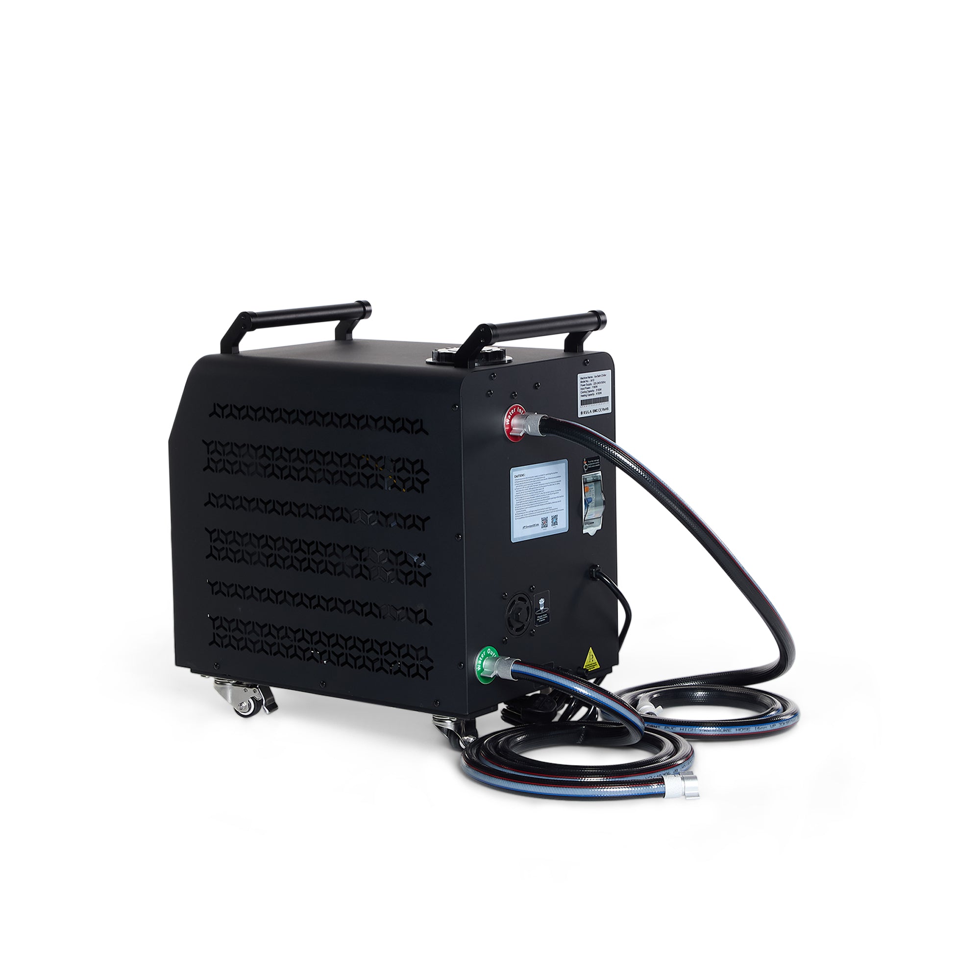 KULA Alpha Chiller 1HP side view with connection pipes