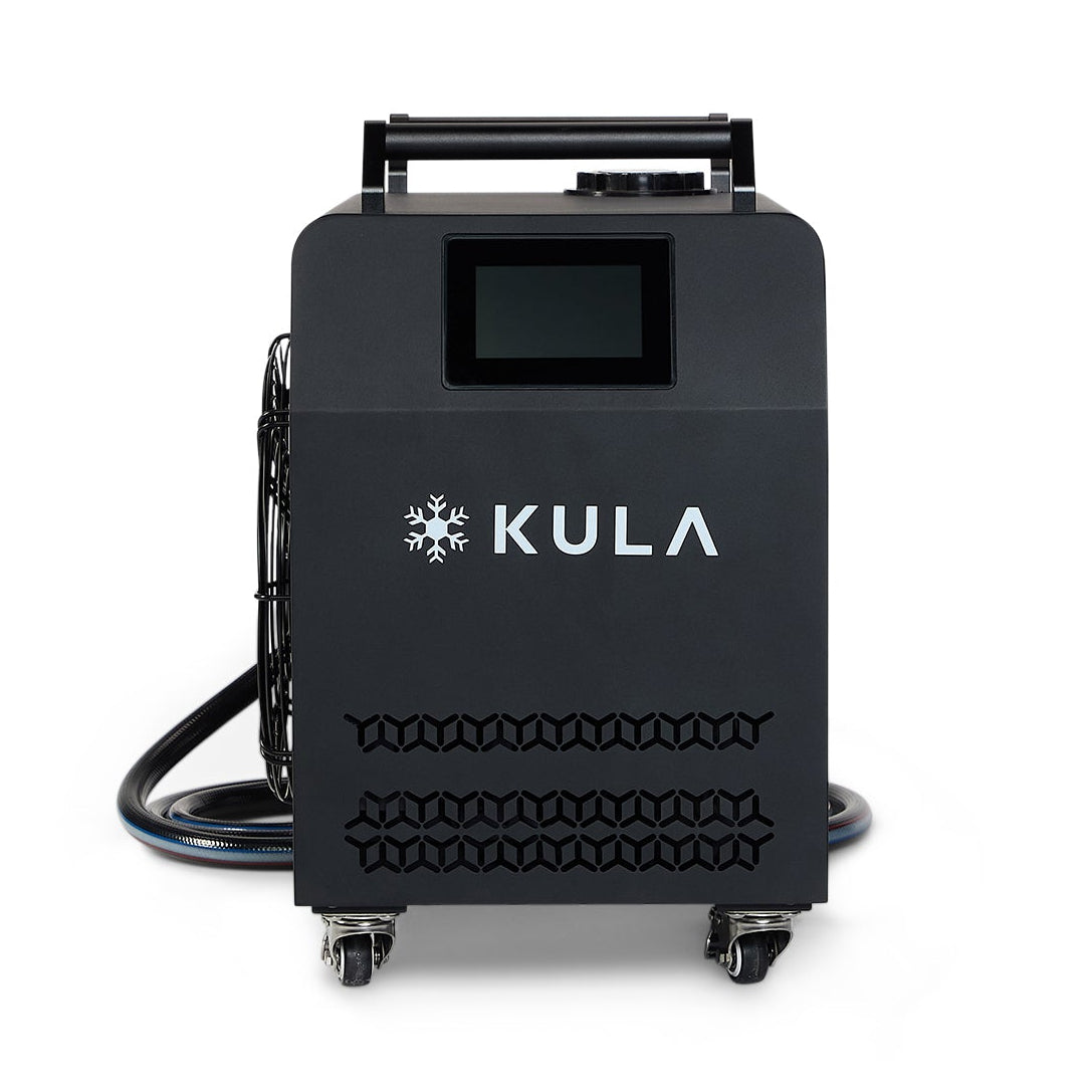 KULA Alpha Chiller 1HP ice bath chiller front view with digital display
