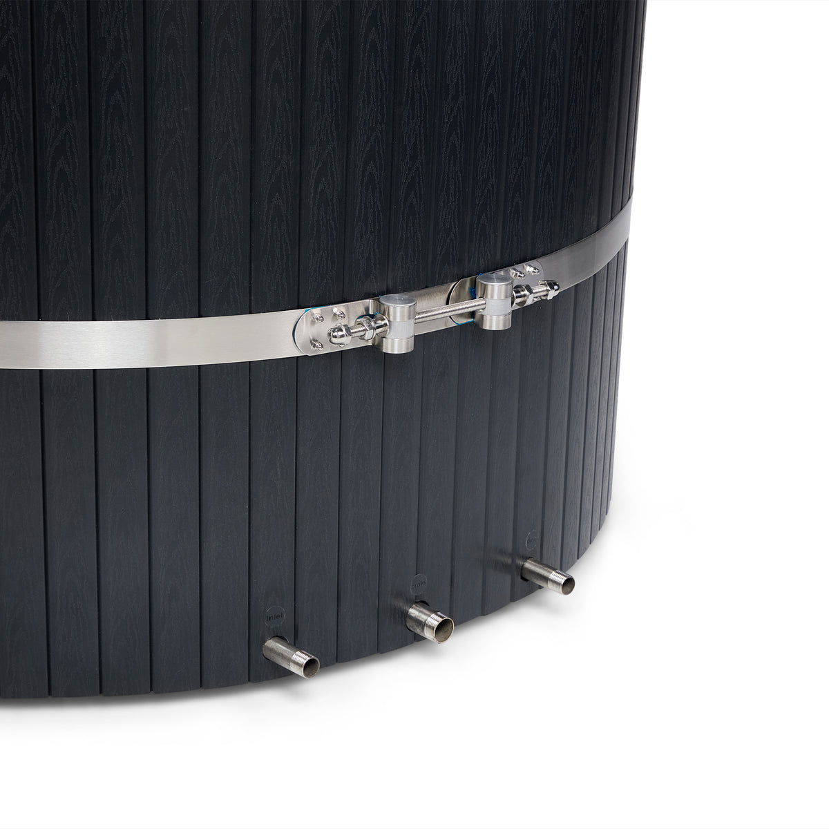 Stainless steel banding detail on KULA Shogun Grey barrel